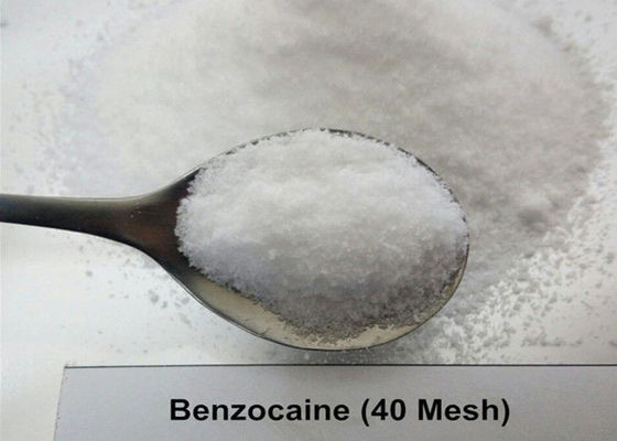 99.97% het Lokale Verdovingsmiddel Benzocaine 40 van USP36 Poeder van het Netwerk/200 Netwerk het Witte Kristal
